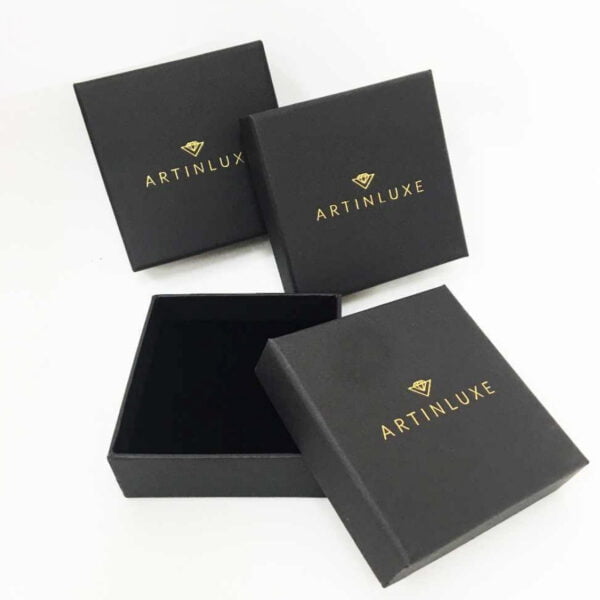 Custom Black Foil Boxes Wholesale